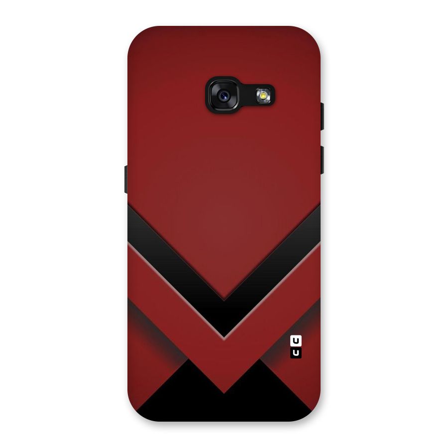 Red Black Fold Back Case for Galaxy A3 (2017)
