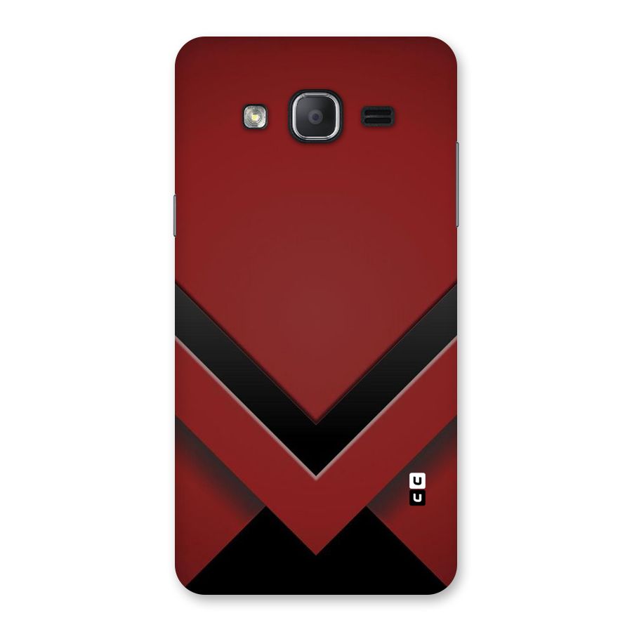 Red Black Fold Back Case for Galaxy On7 2015