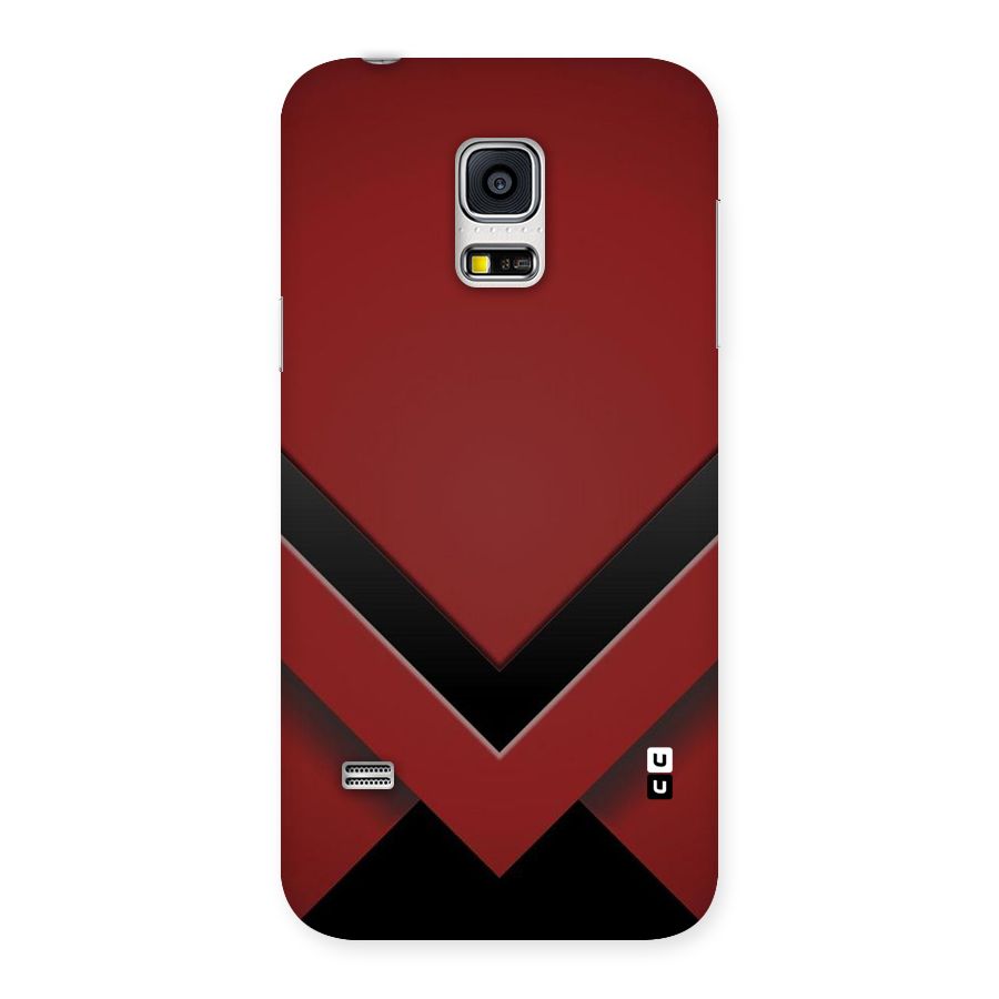 Red Black Fold Back Case for Galaxy S5 Mini