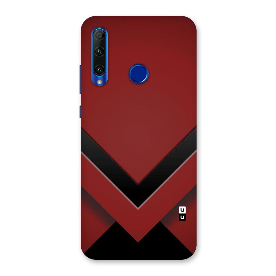 Red Black Fold Back Case for Honor 20i