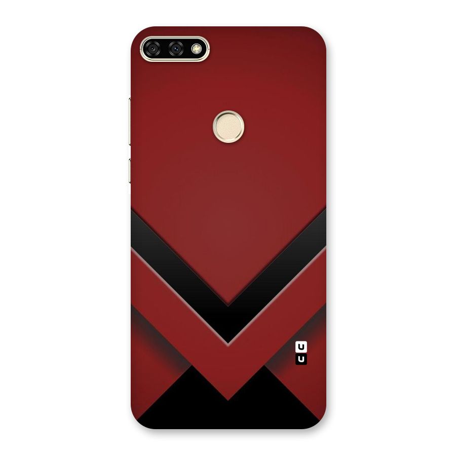Red Black Fold Back Case for Honor 7A