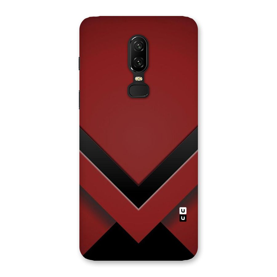 Red Black Fold Back Case for OnePlus 6