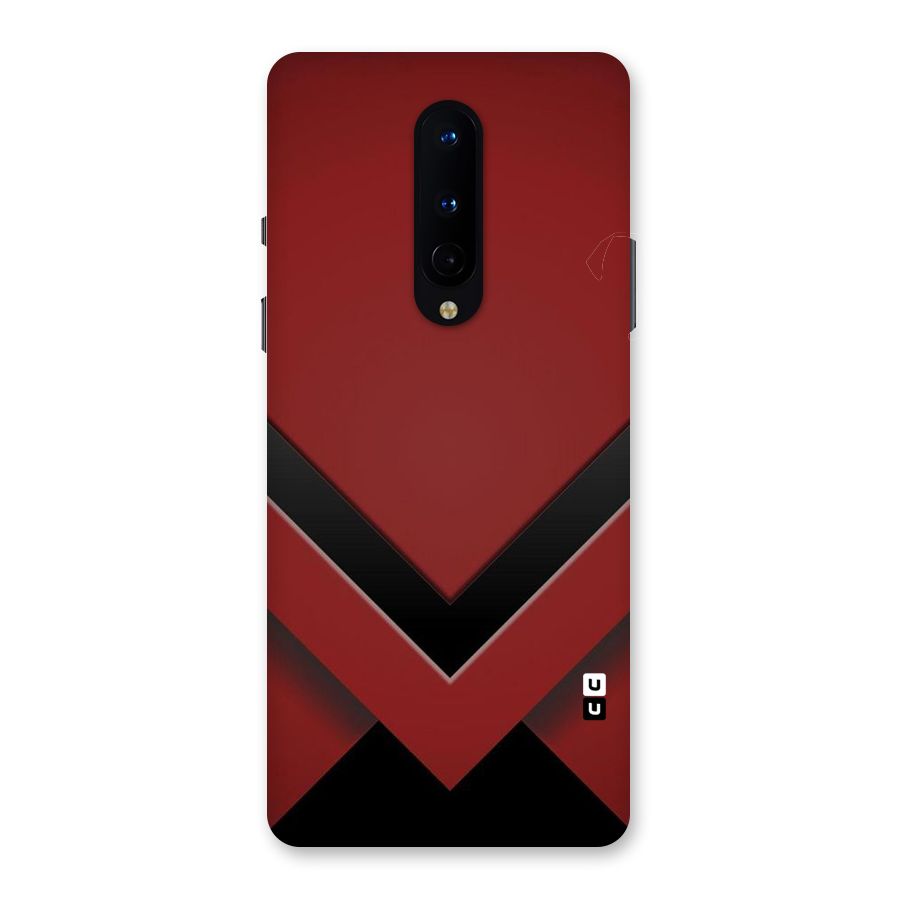 Red Black Fold Back Case for OnePlus 8