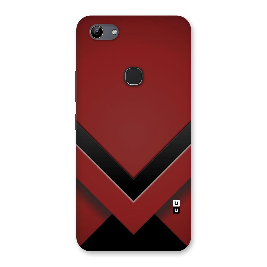 Red Black Fold Back Case for Vivo Y81