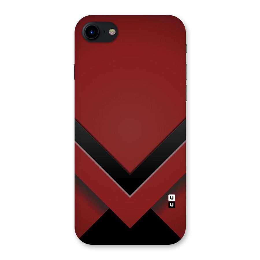 Red Black Fold Back Case for iPhone SE 2020