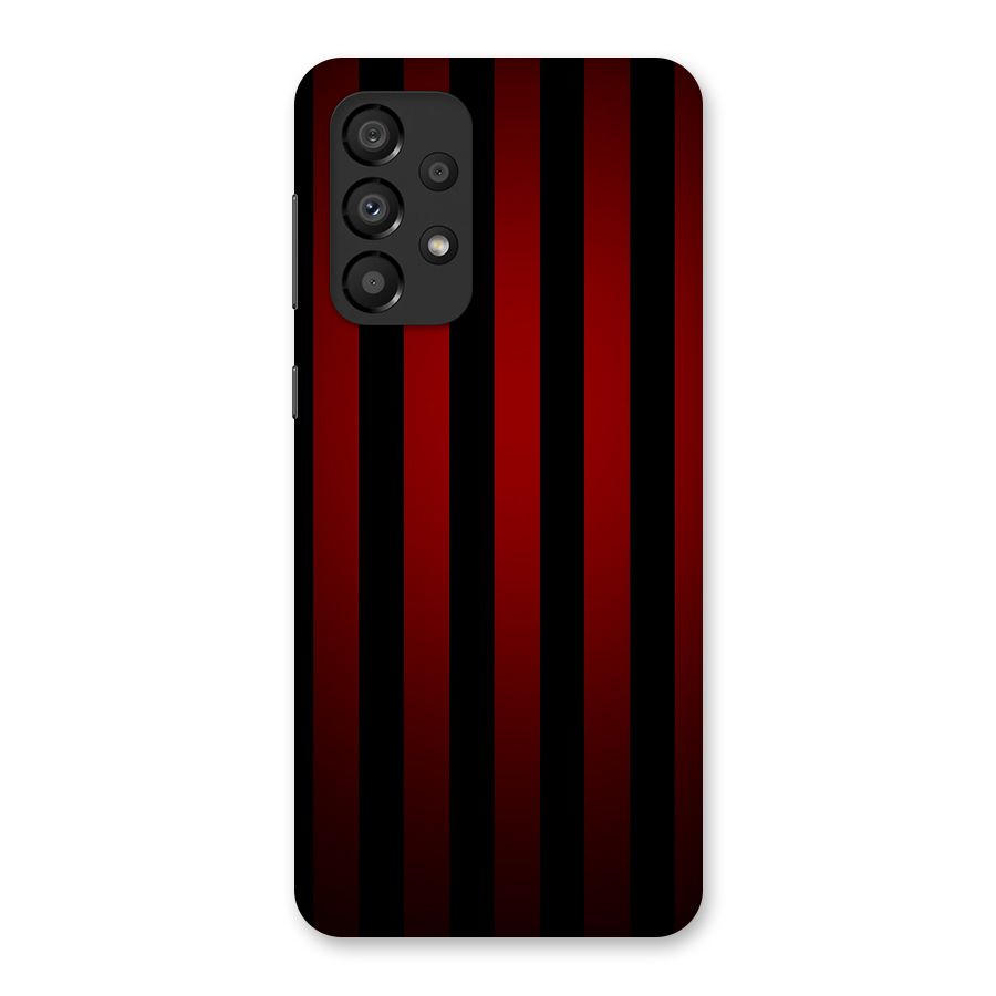 Red Black Stripes Back Case for Galaxy A33 5G