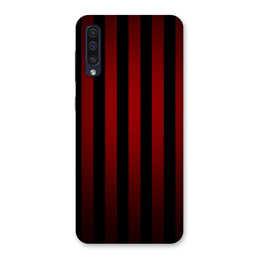 Red Black Stripes Back Case for Galaxy A50