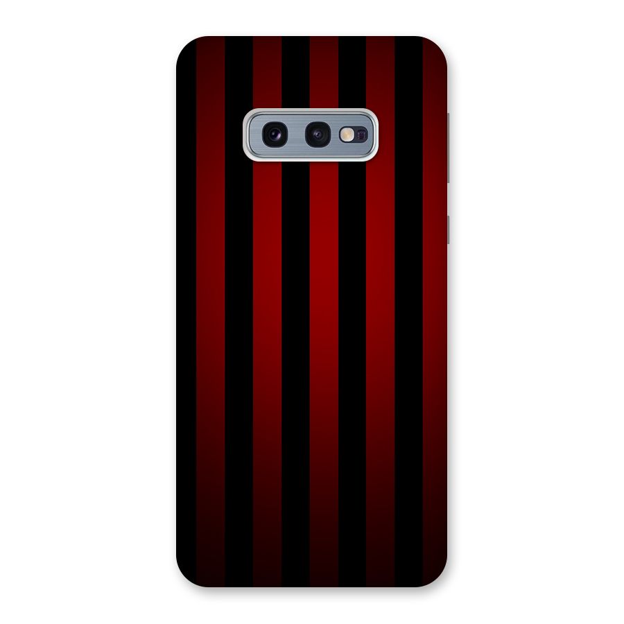 Red Black Stripes Back Case for Galaxy S10e