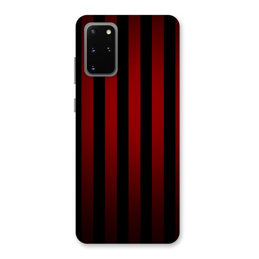 Red Black Stripes Back Case for Galaxy S20 Plus