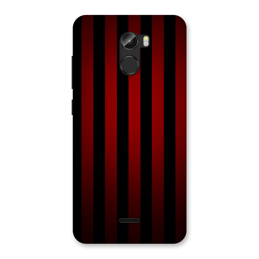Red Black Stripes Back Case for Gionee X1