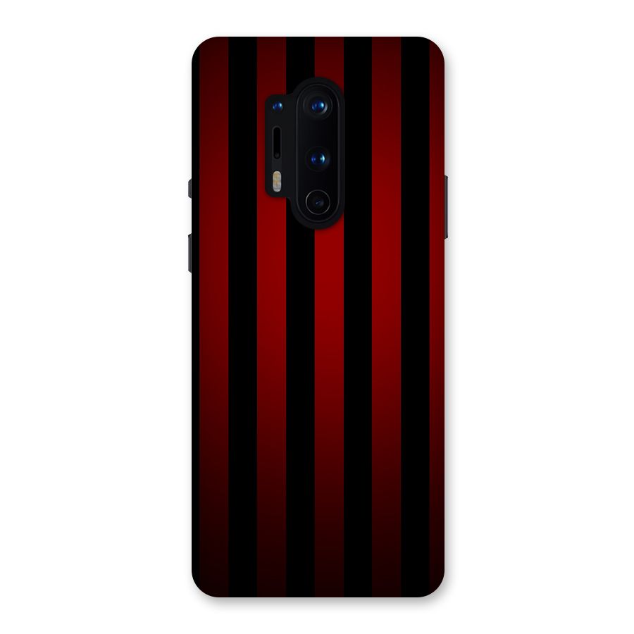 Red Black Stripes Back Case for OnePlus 8 Pro