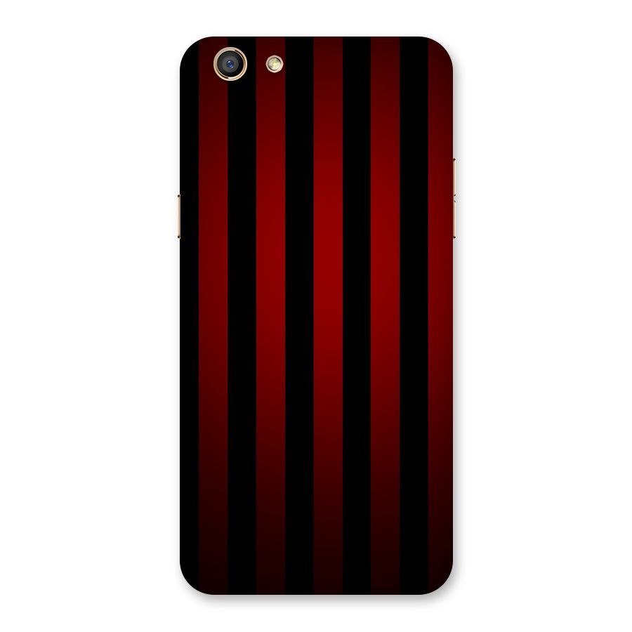 Red Black Stripes Back Case for Oppo F3