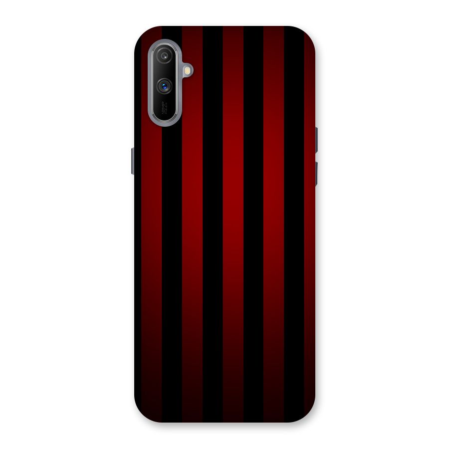 Red Black Stripes Back Case for Realme C3