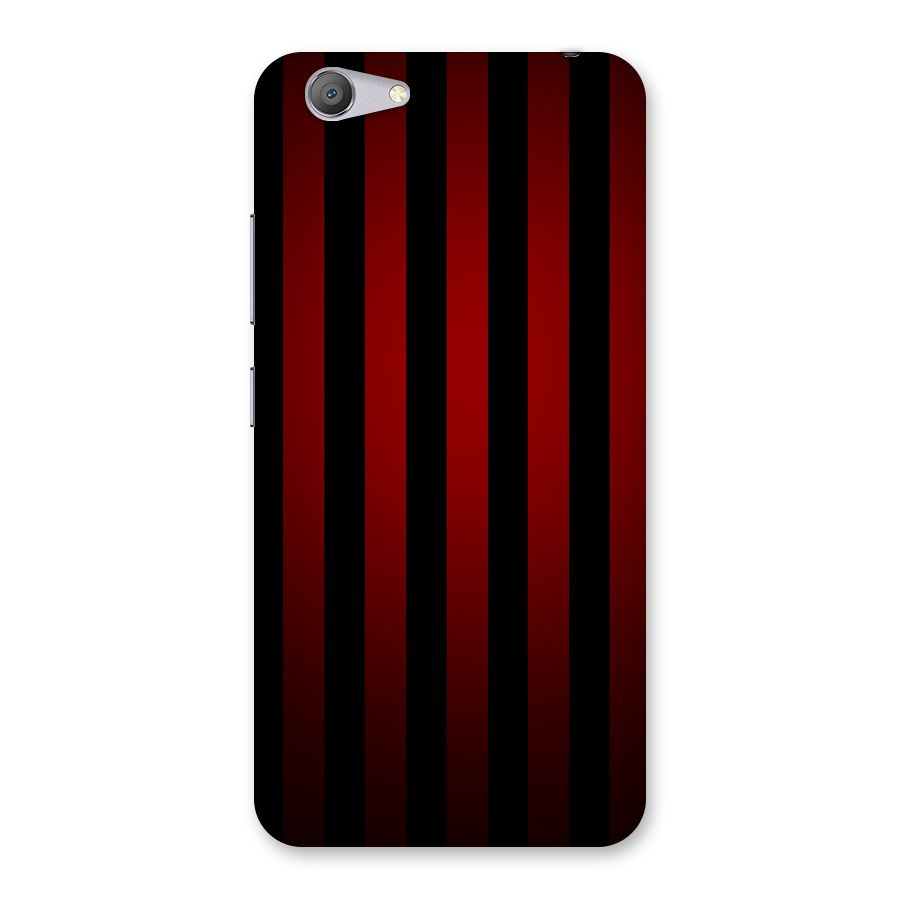 Red Black Stripes Back Case for Vivo Y53