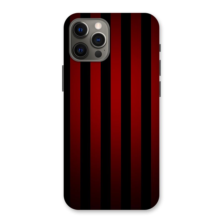 Red Black Stripes Back Case for iPhone 12 Pro Max
