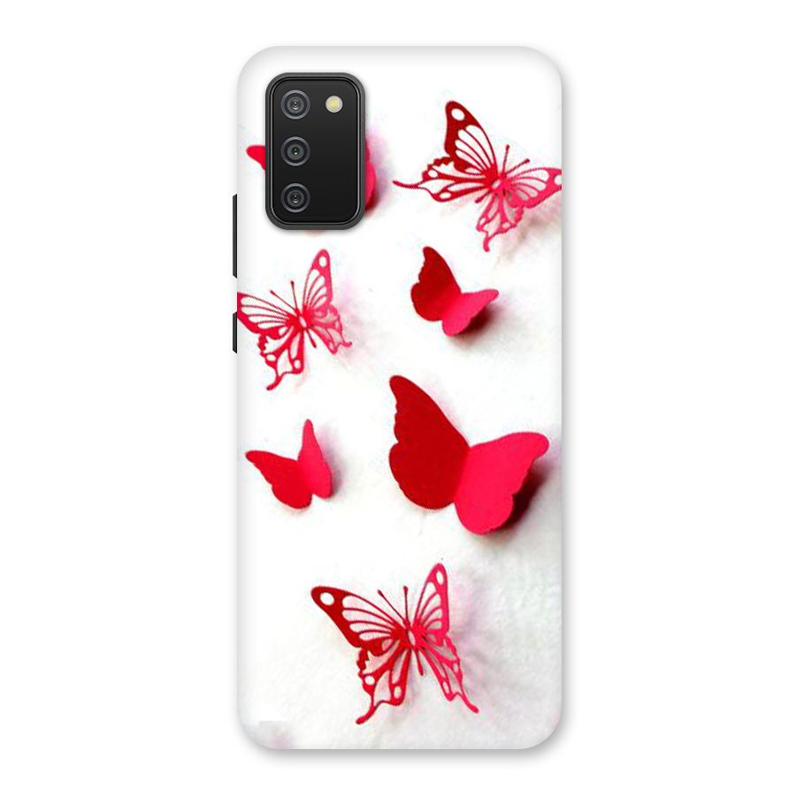 Red Butterflies Back Case for Galaxy M02s