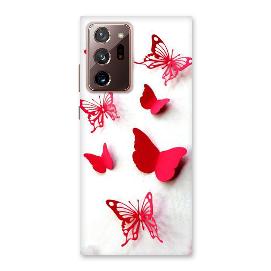 Red Butterflies Back Case for Galaxy Note 20 Ultra