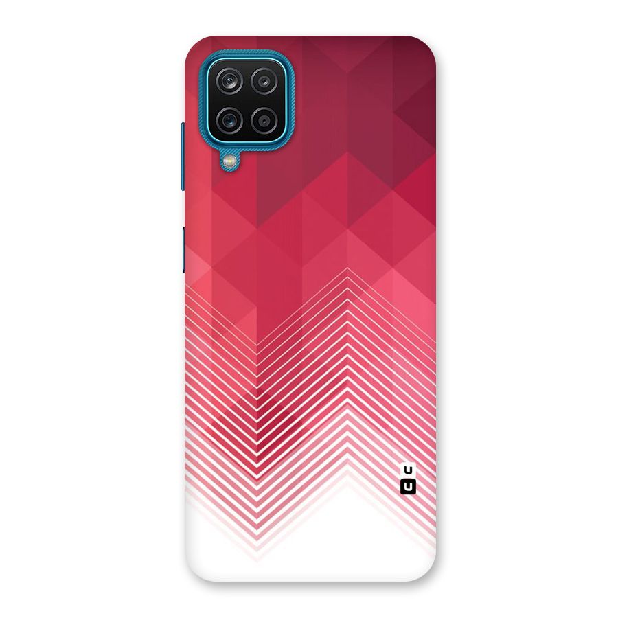 Red Chevron Abstract Back Case for Galaxy F12