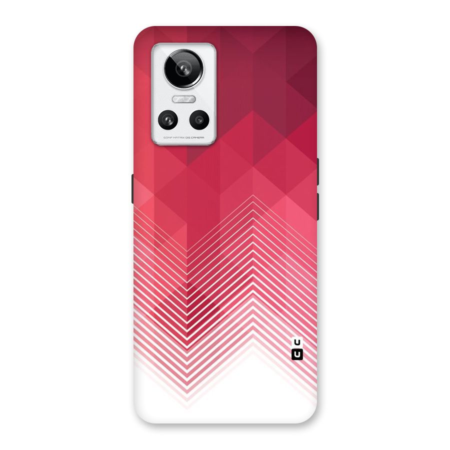 Red Chevron Abstract Back Case for Realme GT Neo 3