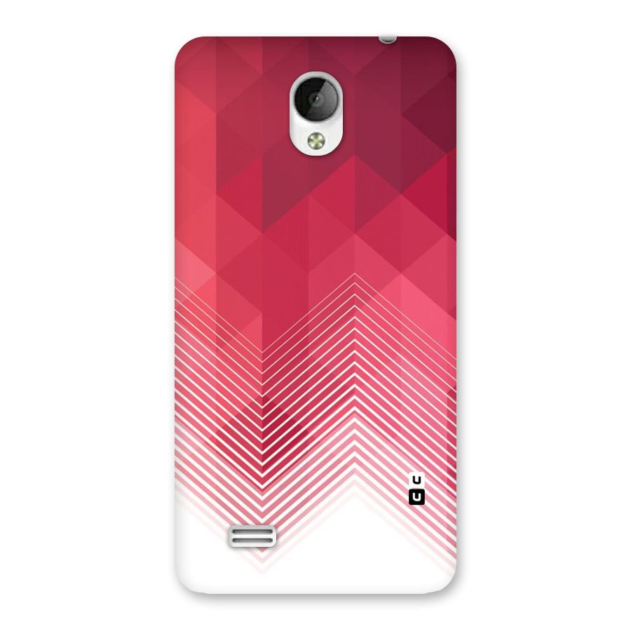 Red Chevron Abstract Back Case for Vivo Y21