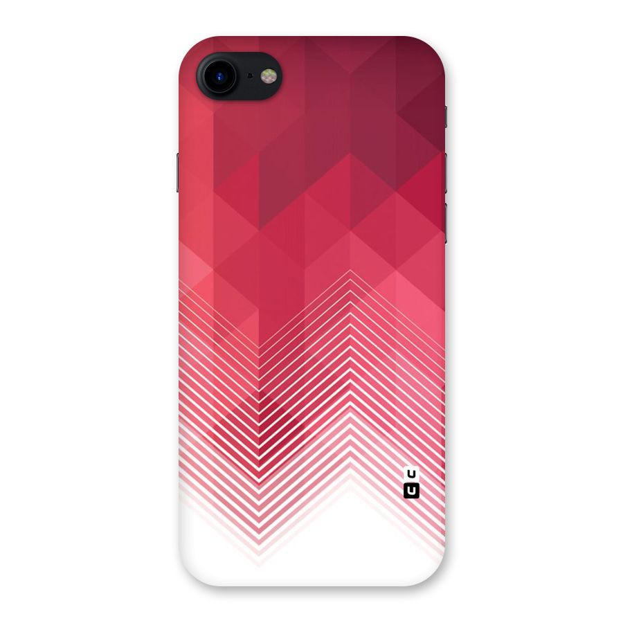 Red Chevron Abstract Back Case for iPhone SE 2020
