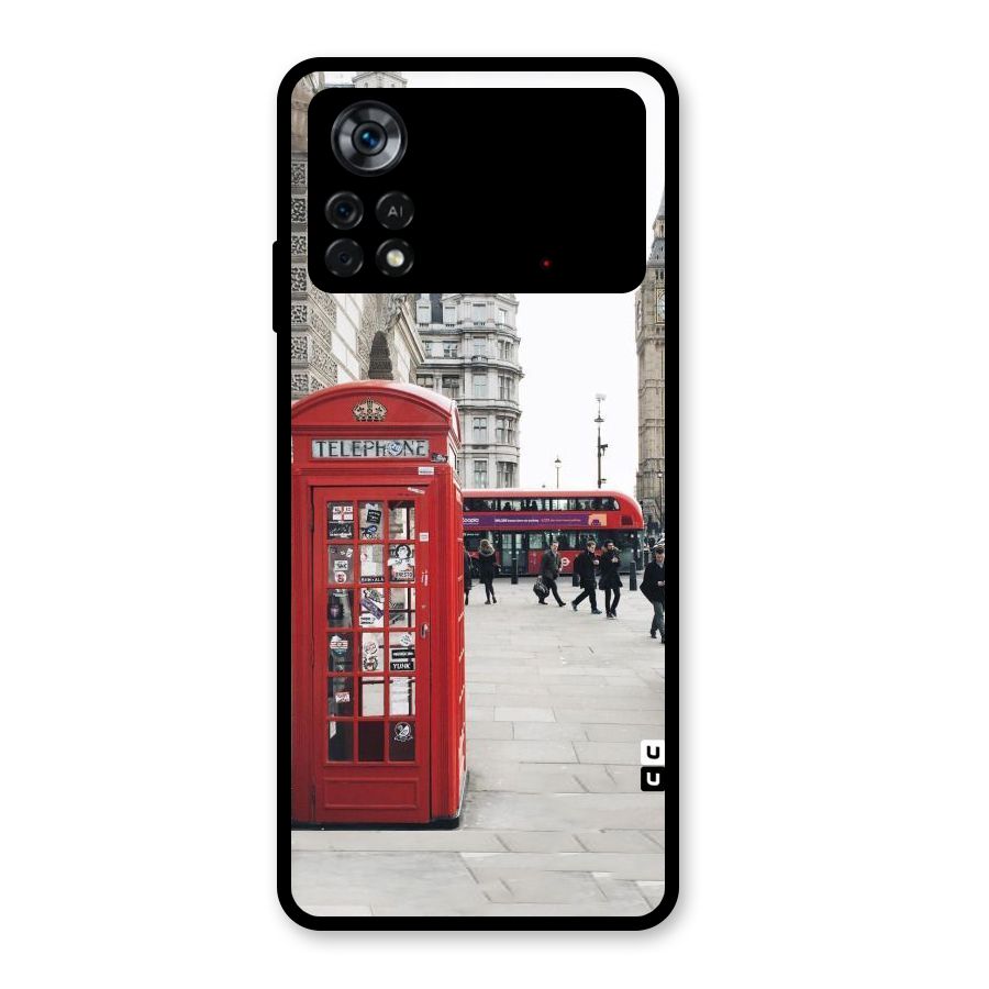 Red City Glass Back Case for Poco X4 Pro 5G