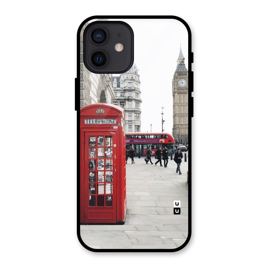 Red City Glass Back Case for iPhone 12