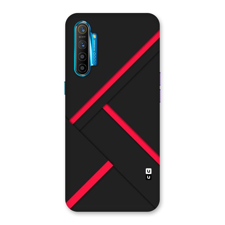 Red Disort Stripes Back Case for Realme XT