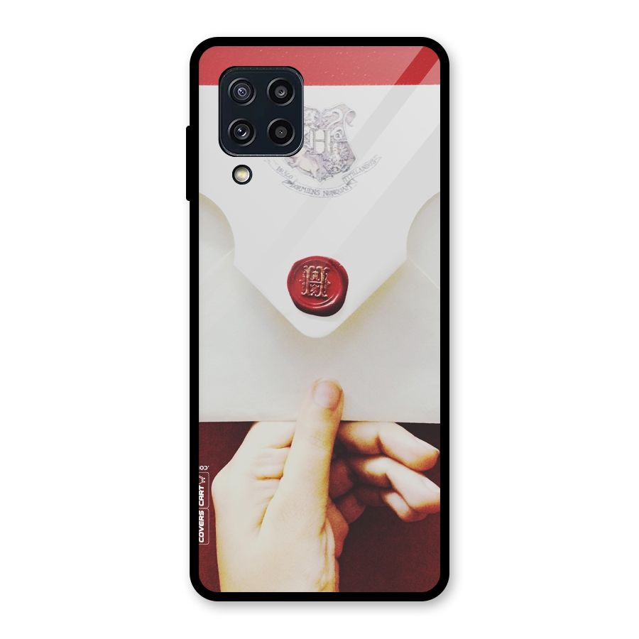 Red Envelope Glass Back Case for Galaxy M32