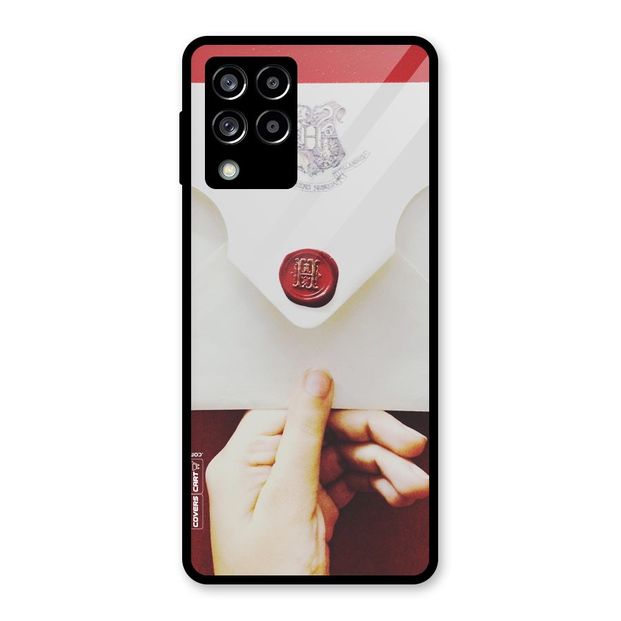 Red Envelope Glass Back Case for Galaxy M53 5G
