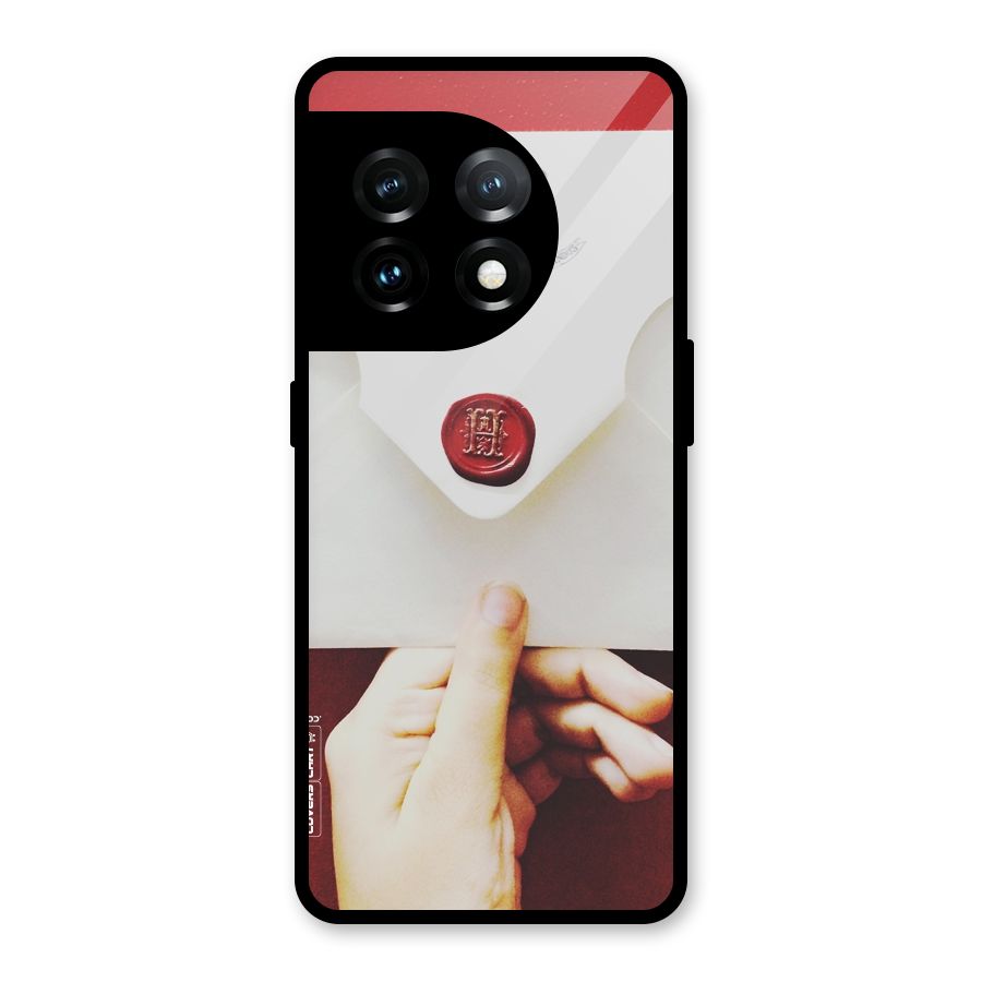 Red Envelope Glass Back Case for OnePlus 11
