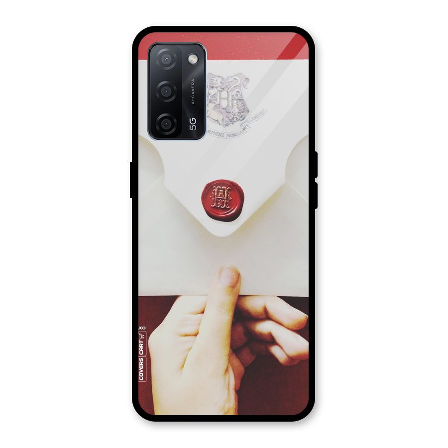 Red Envelope Glass Back Case for Oppo A53s 5G