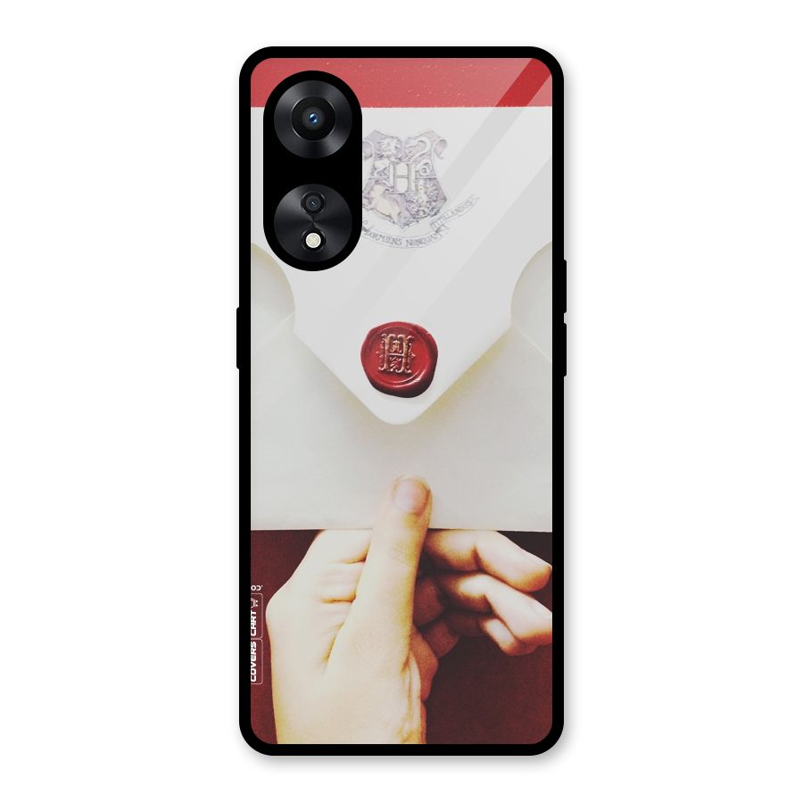 Red Envelope Glass Back Case for Oppo A78