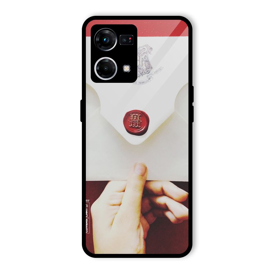 Red Envelope Glass Back Case for Oppo F21 Pro 5G