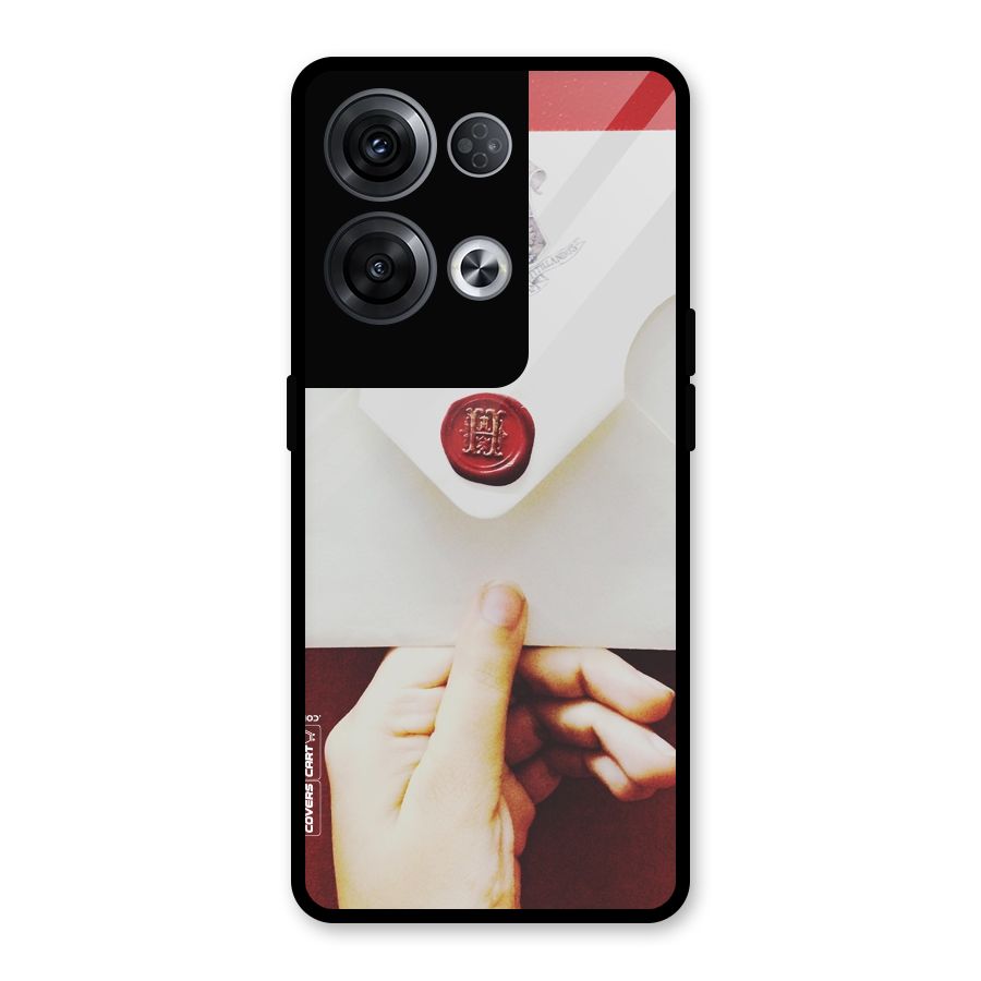 Red Envelope Glass Back Case for Oppo Reno8 Pro 5G