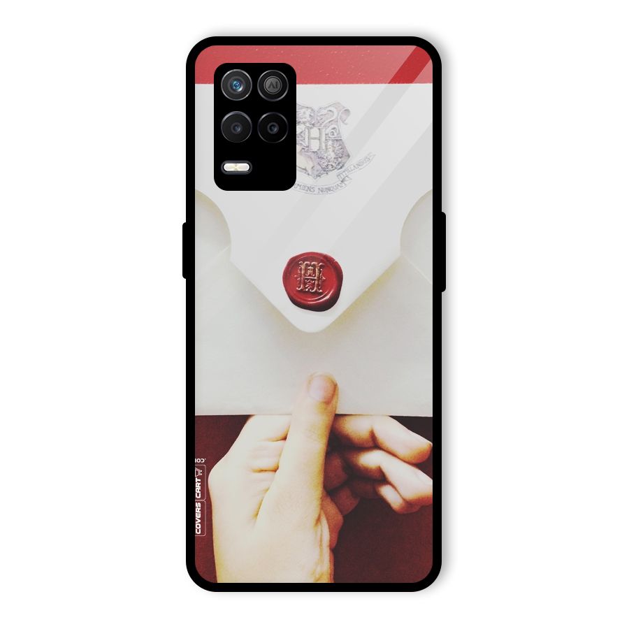 Red Envelope Glass Back Case for Realme 8 5G