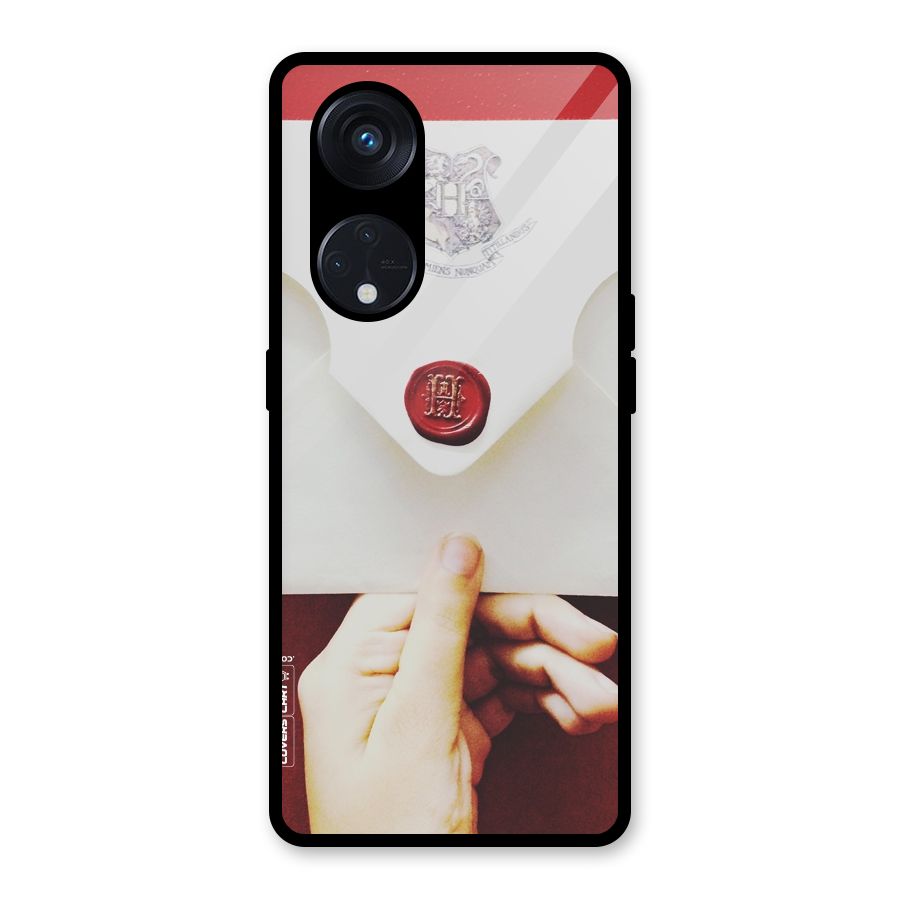 Red Envelope Glass Back Case for Reno8 T 5G