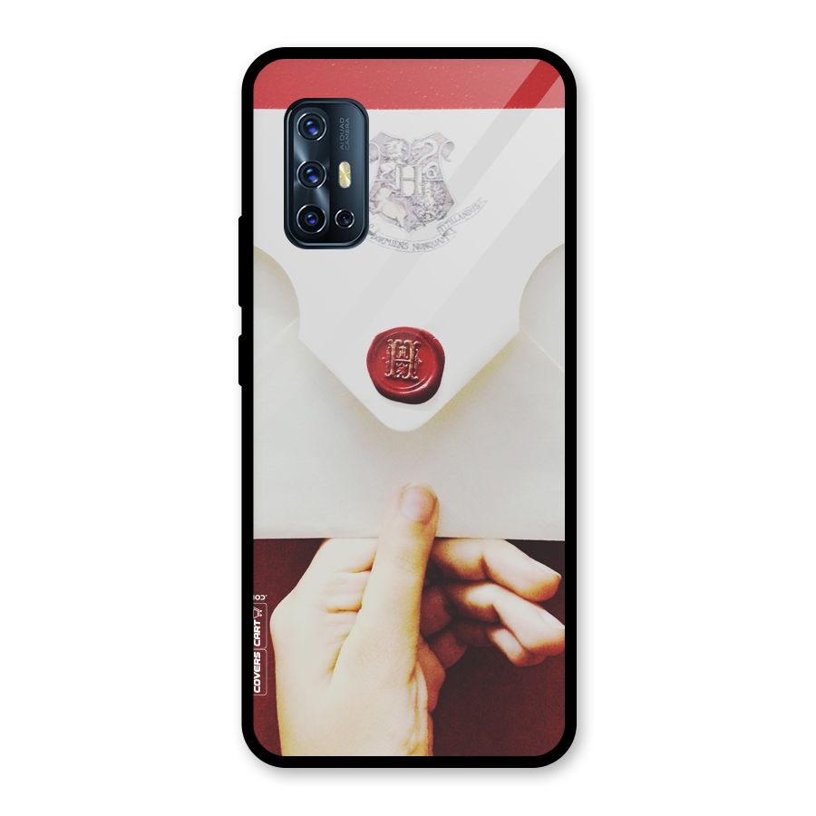 Red Envelope Glass Back Case for Vivo V17