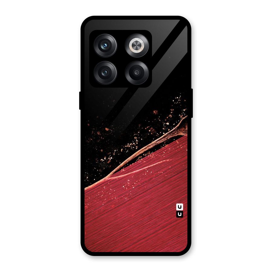 Red Flow Drops Glass Back Case for OnePlus 10T