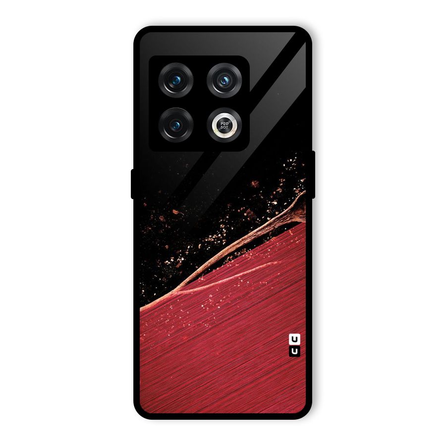 Red Flow Drops Glass Back Case for OnePlus 10 Pro 5G