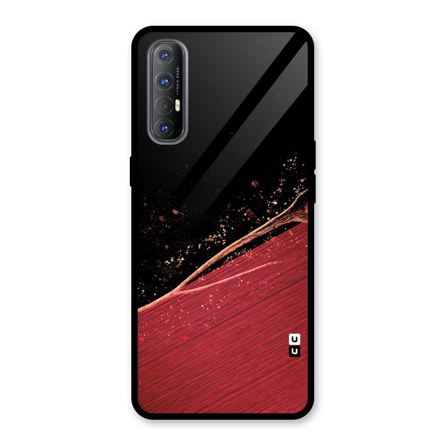 Red Flow Drops Glass Back Case for Oppo Reno3 Pro