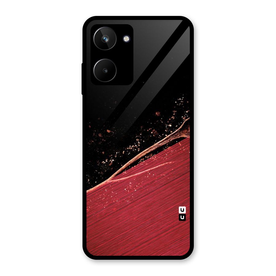 Red Flow Drops Glass Back Case for Realme 10