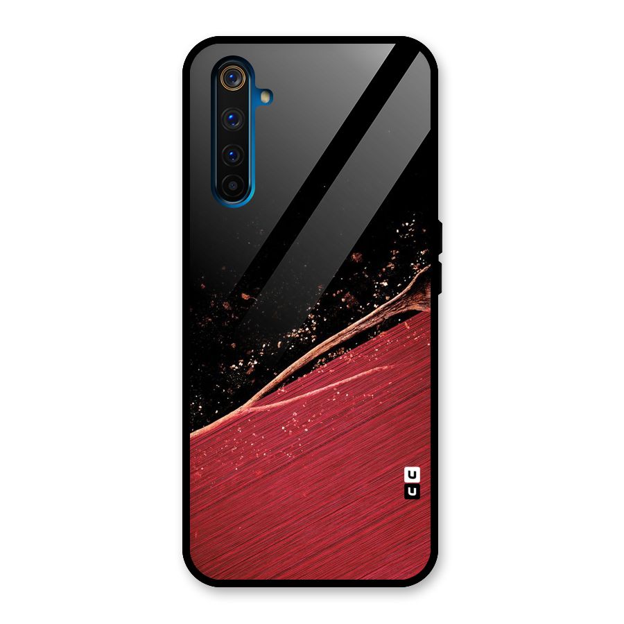 Red Flow Drops Glass Back Case for Realme 6 Pro