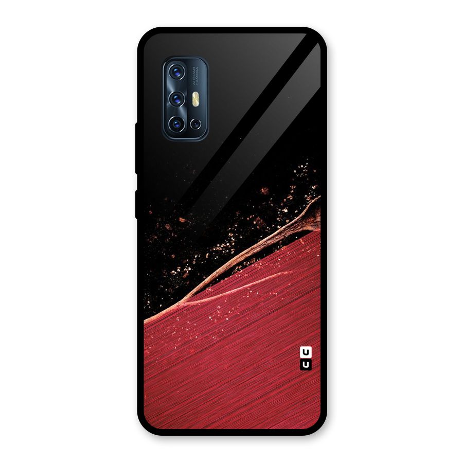 Red Flow Drops Glass Back Case for Vivo V17