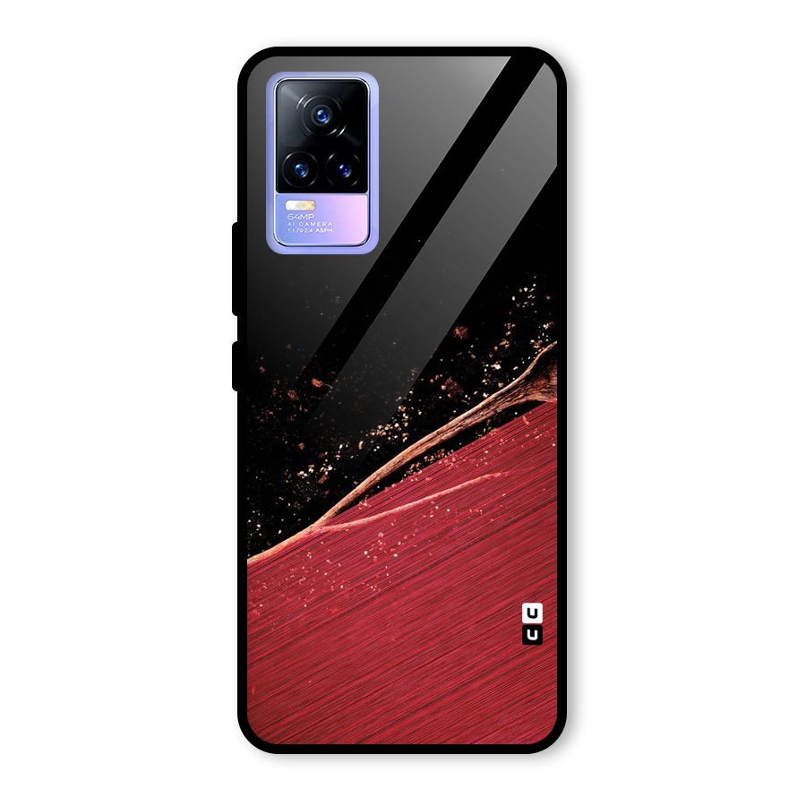 Red Flow Drops Glass Back Case for Vivo Y73
