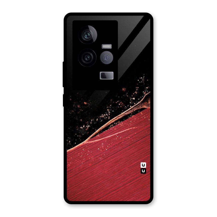 Red Flow Drops Glass Back Case for Vivo iQOO 11 5G