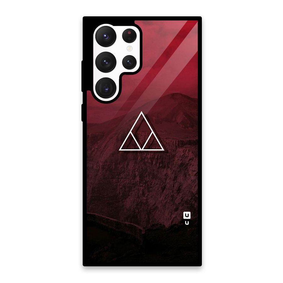 Red Hills Glass Back Case for Galaxy S22 Ultra 5G