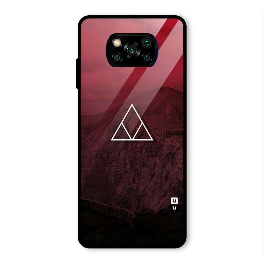 Red Hills Glass Back Case for Poco X3 Pro