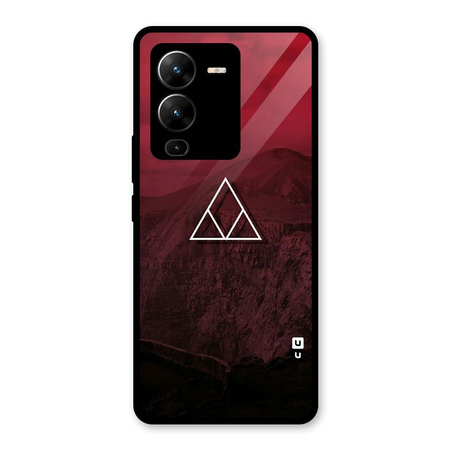 Red Hills Glass Back Case for Vivo V25 Pro