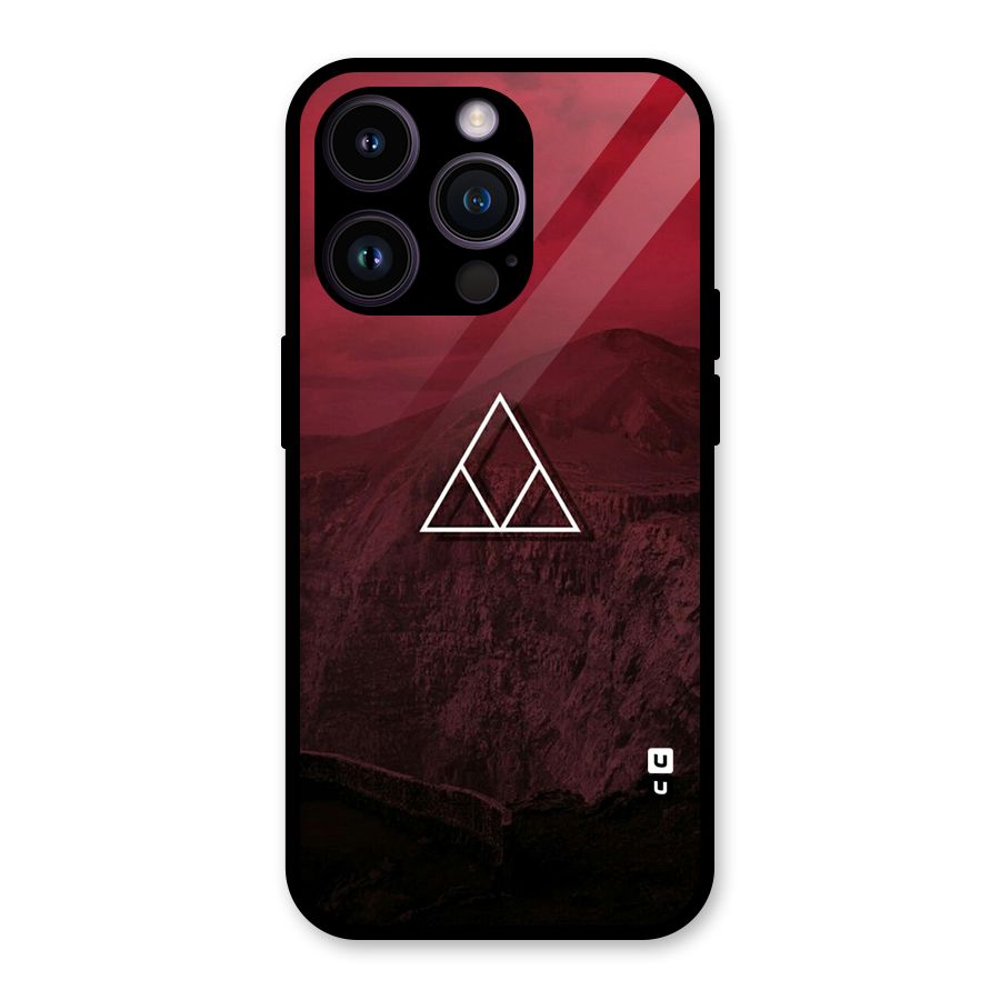 Red Hills Glass Back Case for iPhone 14 Pro